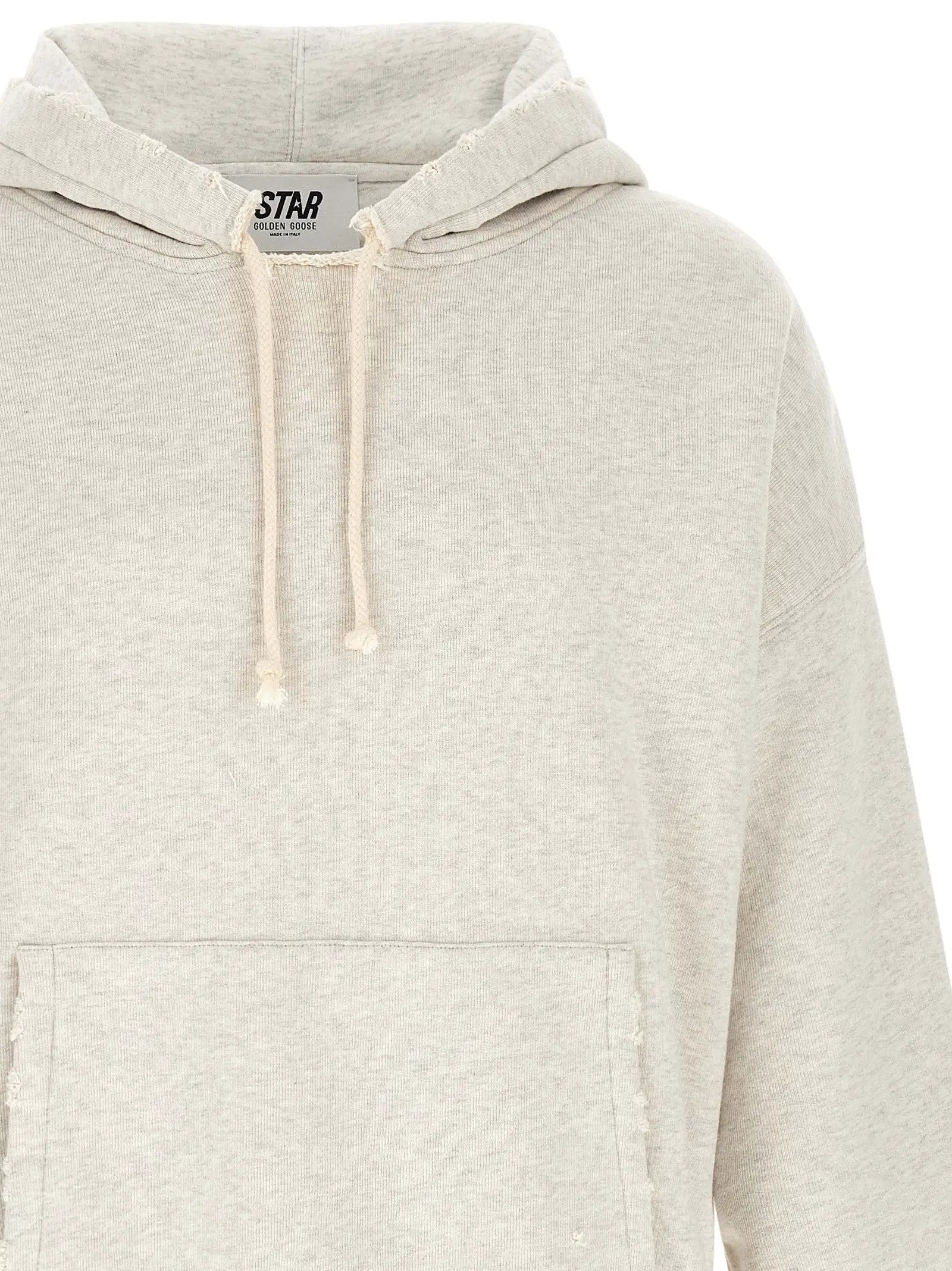 Sweat-shirt en coton gris Golden Goose
