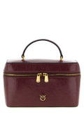PINKO Bordeaux Calfskin Handbag