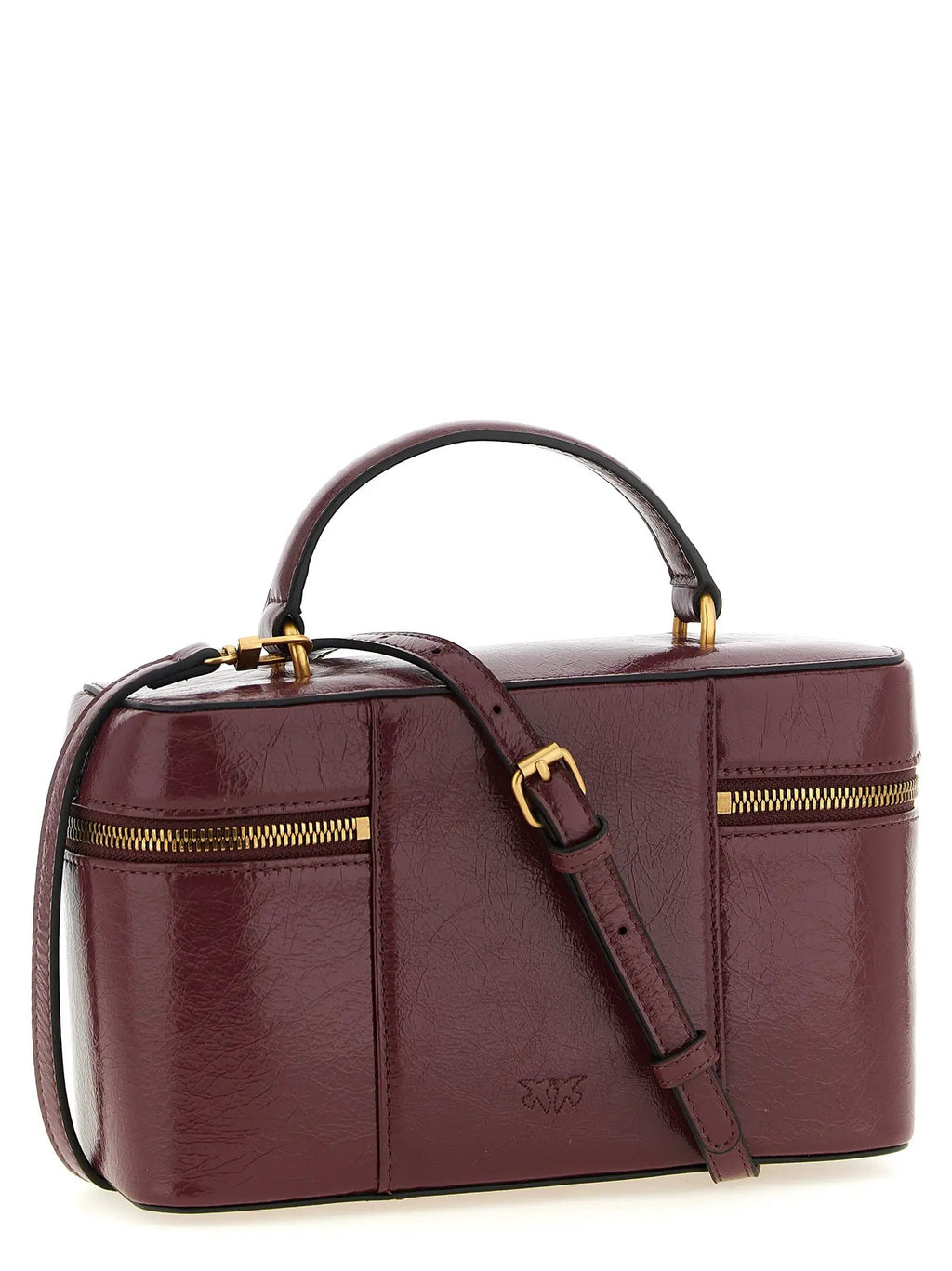 PINKO Bordeaux Calfskin Handbag
