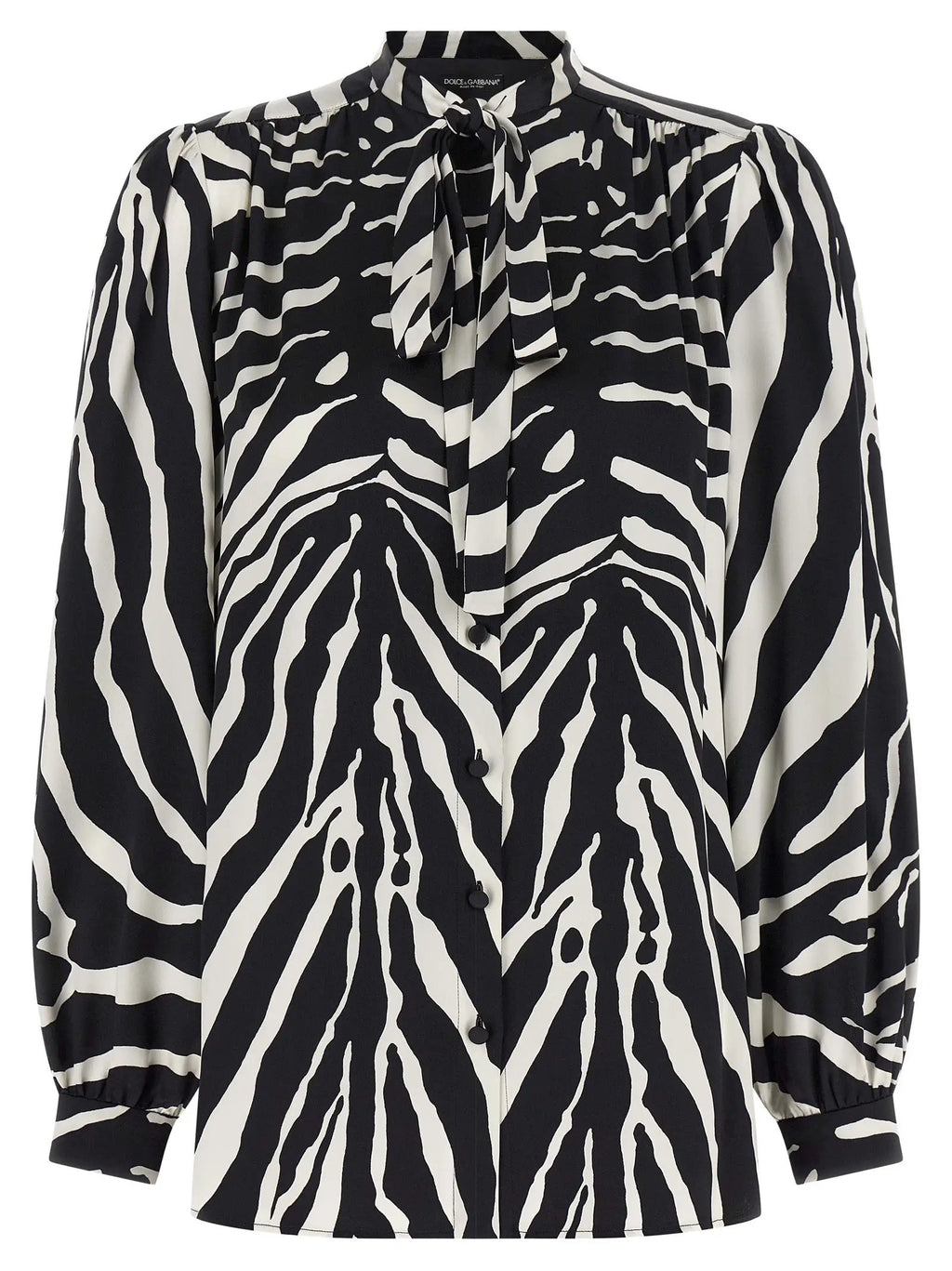 Dolce & Gabbana Bicolor Silk Blouse