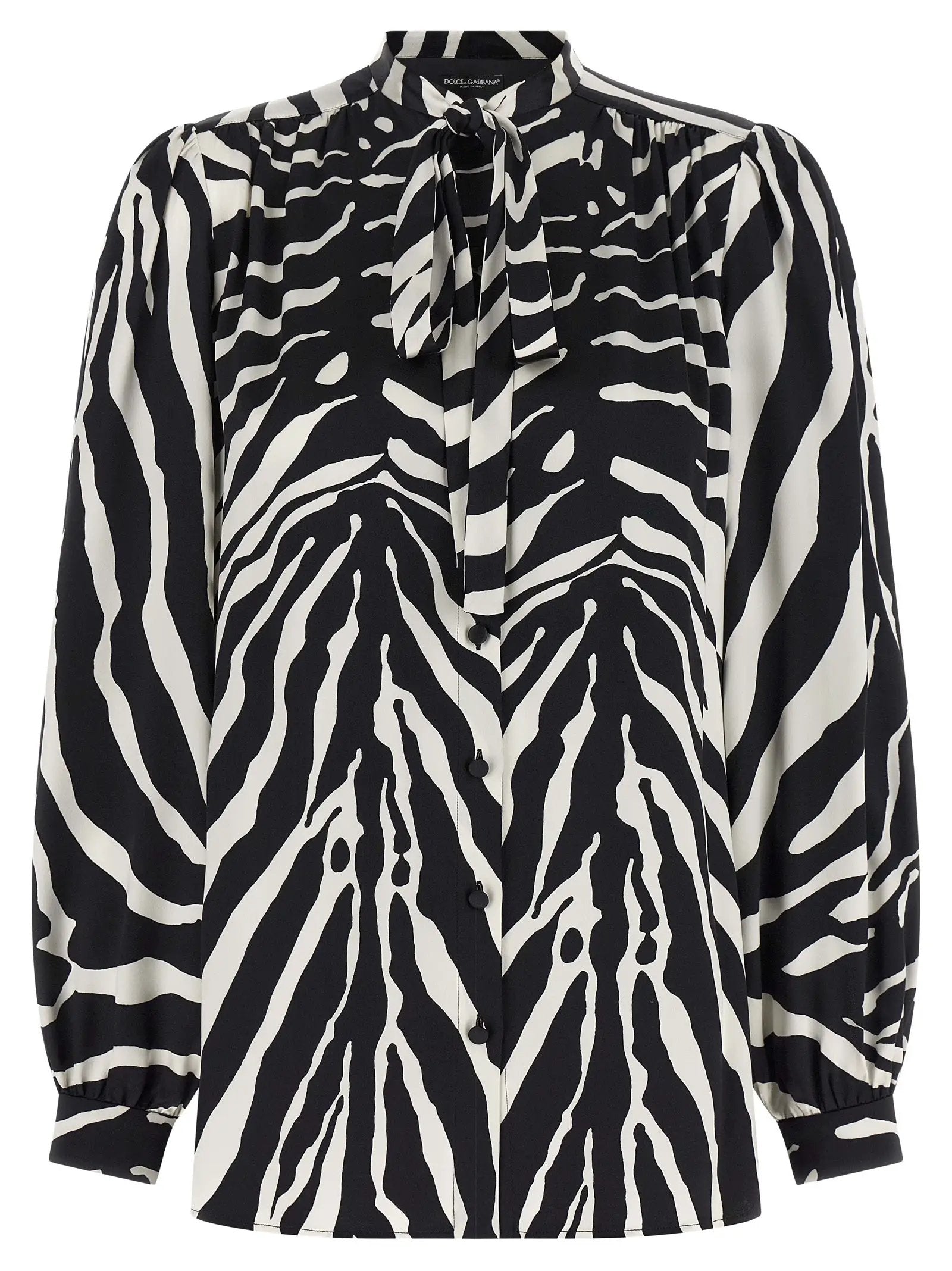 Dolce & Gabbana Bicolor Silk Blouse