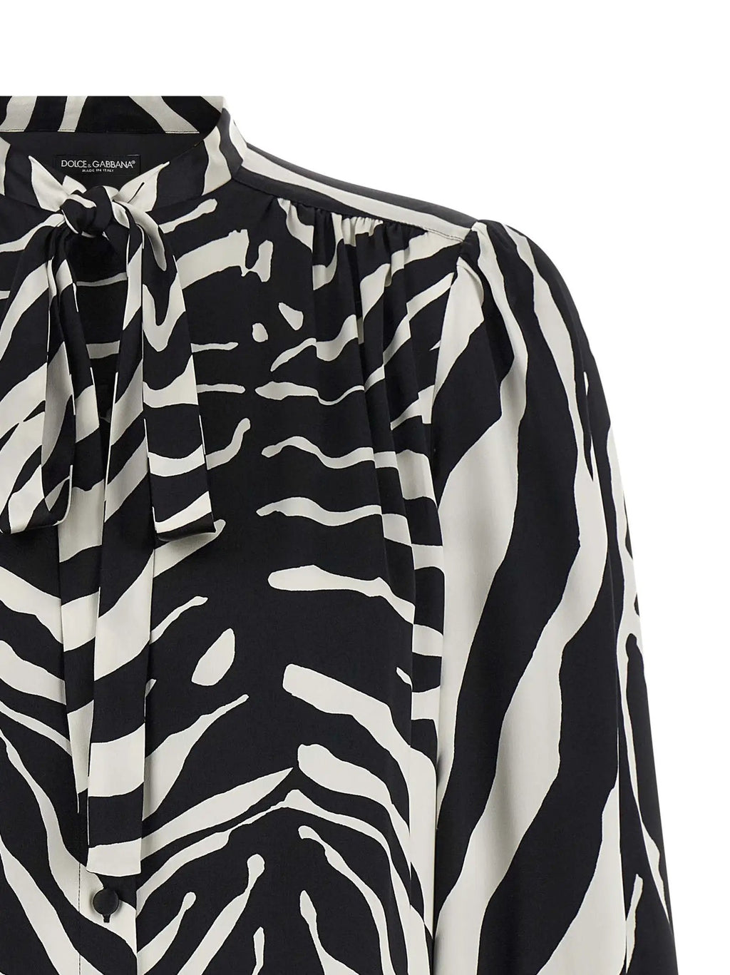 Dolce & Gabbana Bicolor Silk Blouse