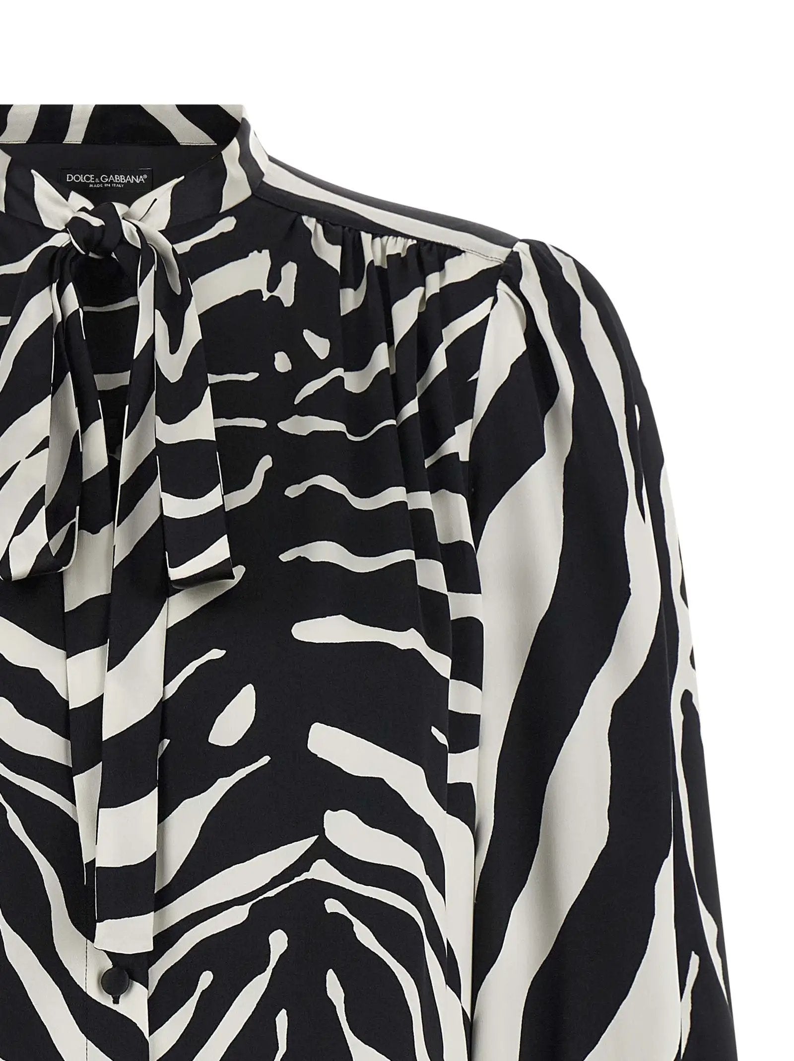 Dolce & Gabbana Bicolor Silk Blouse