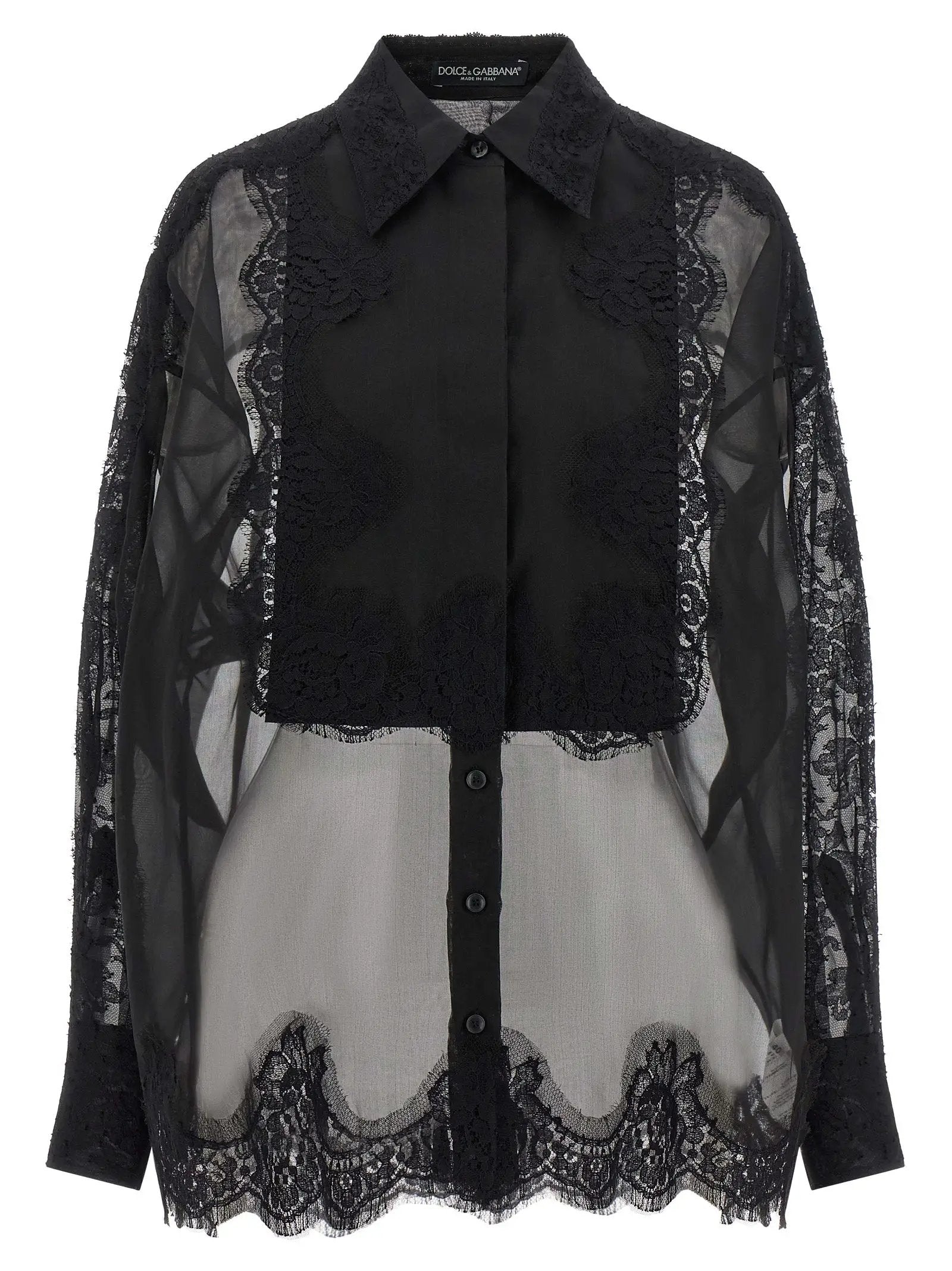 Dolce & Gabbana Black Silk Blouse
