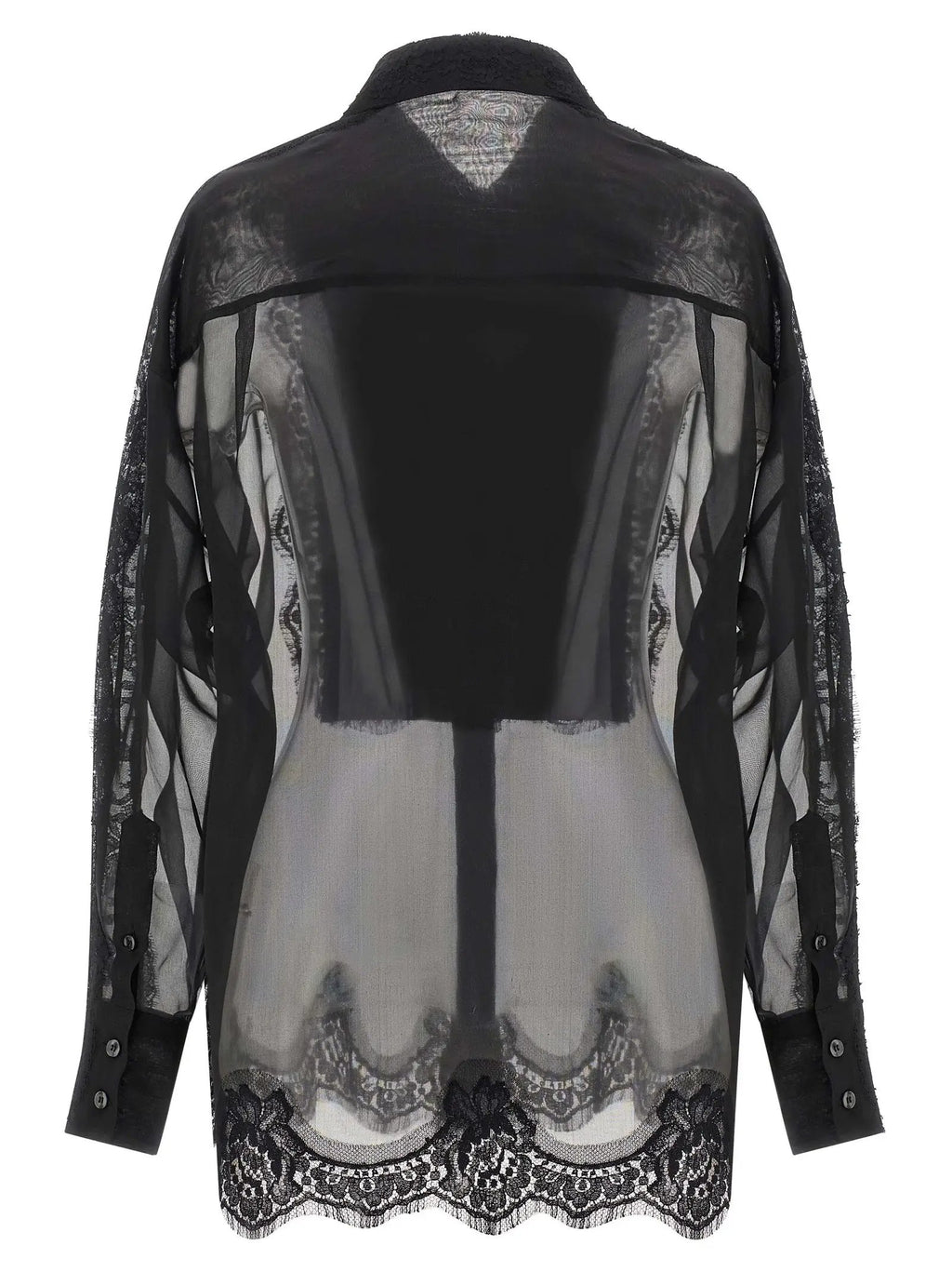 Dolce & Gabbana Black Silk Blouse