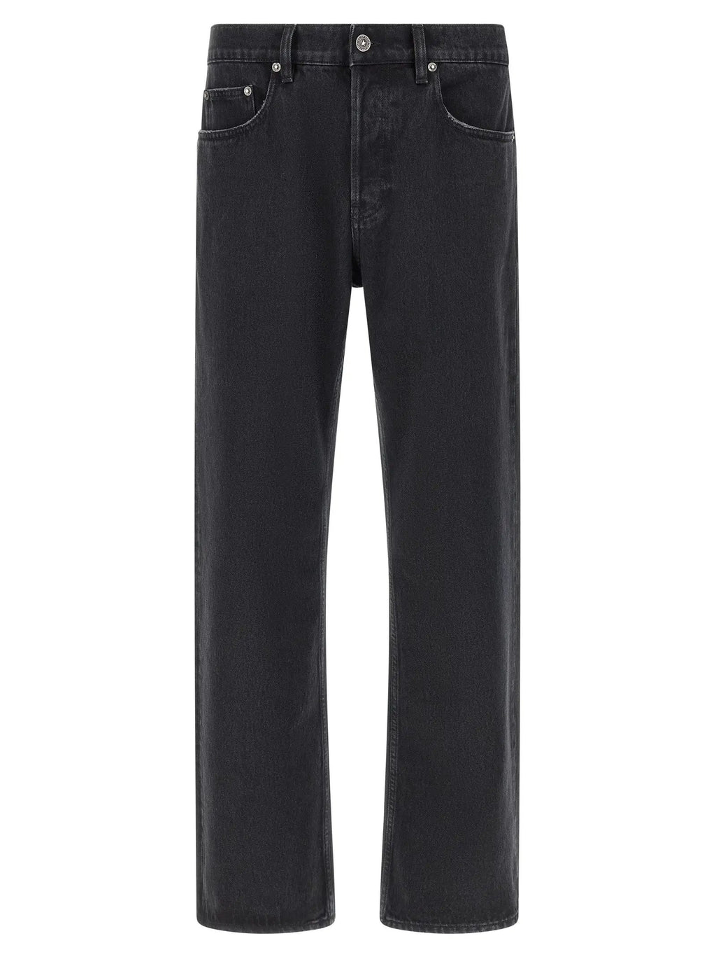 Golden Goose Black Cotton Straight-Leg Jeans