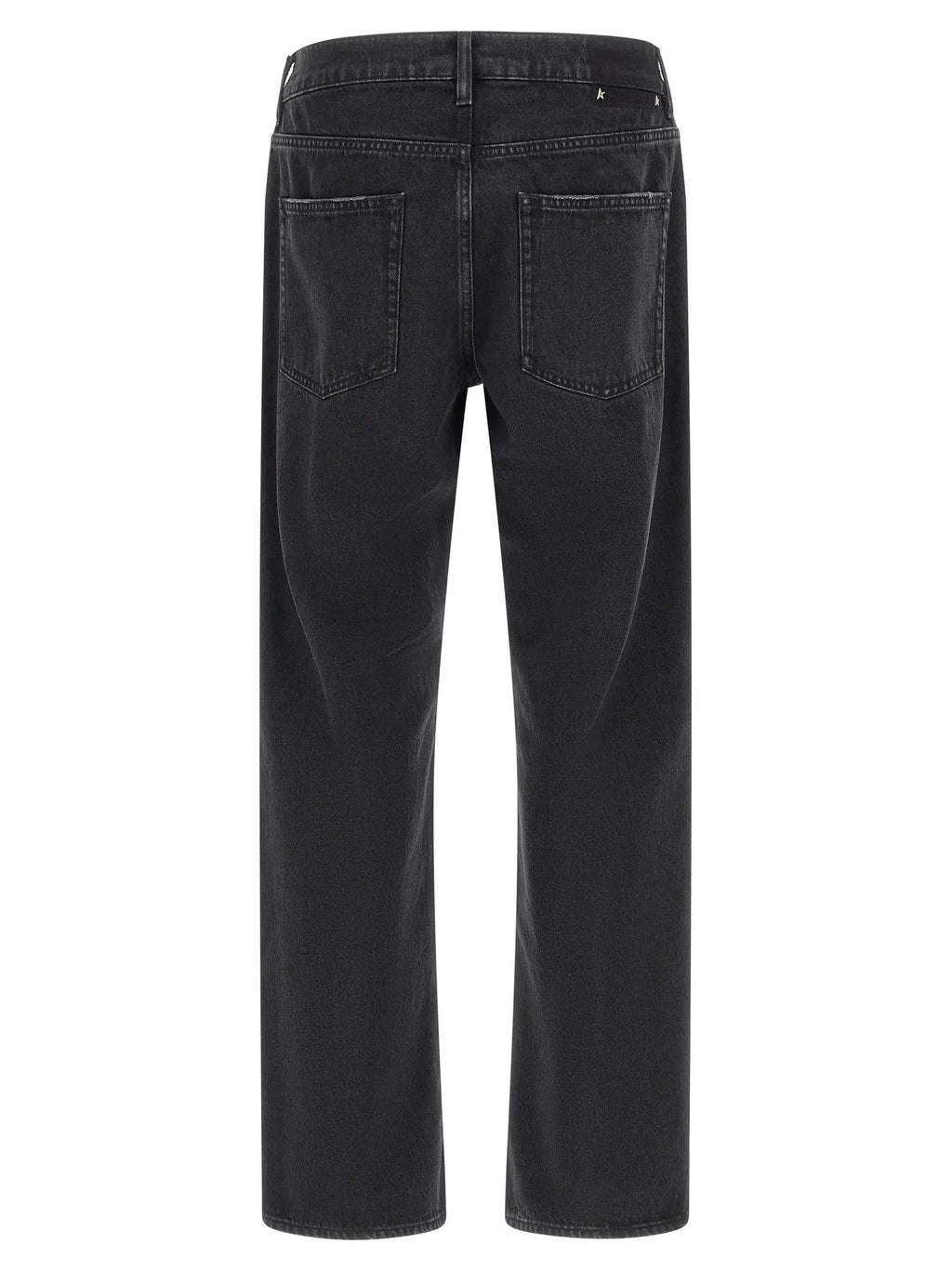 Golden Goose Black Cotton Straight-Leg Jeans