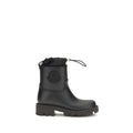Moncler Black Pvc Rain Boots