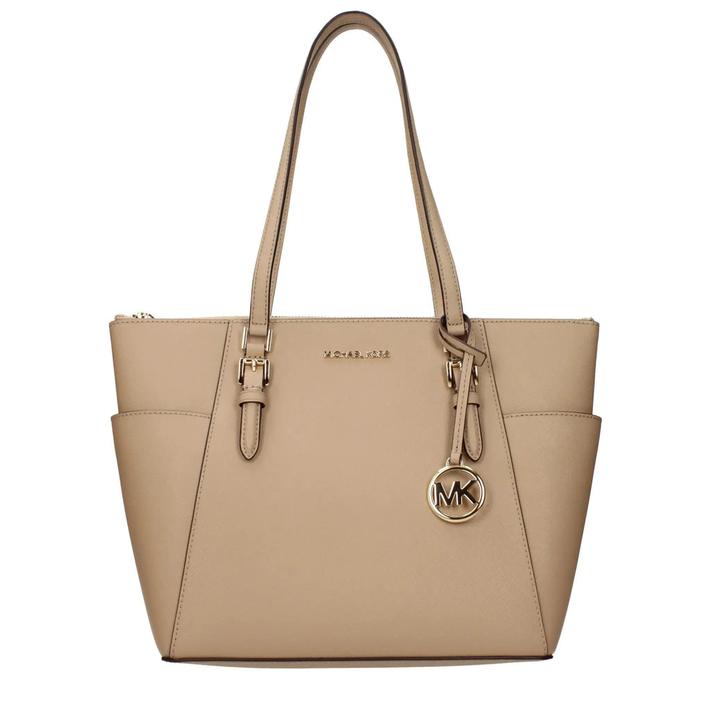 Michael Kors Beige Leather Shoulder Bag