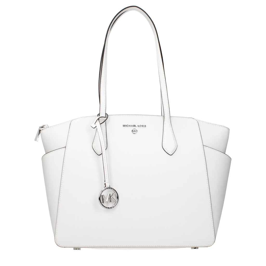 Sac bandoulière en cuir blanc Michael Kors