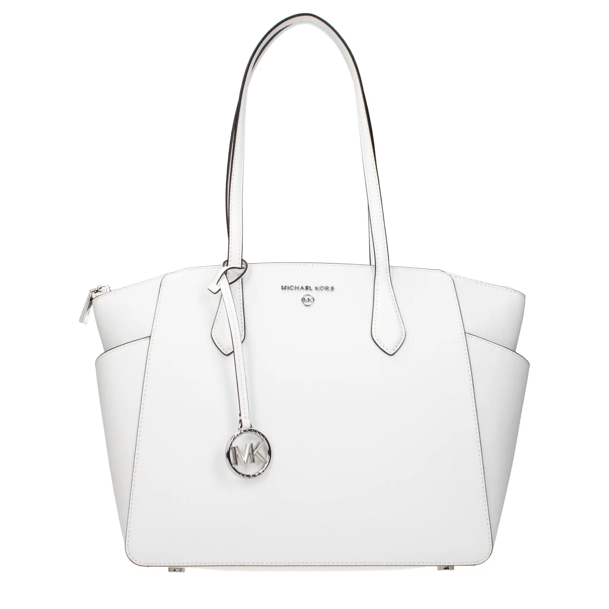 Sac bandoulière en cuir blanc Michael Kors