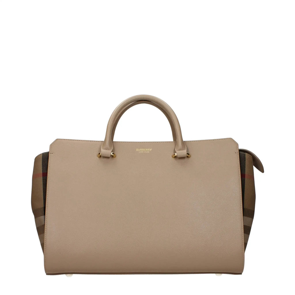 Sac à main Burberry en cuir beige