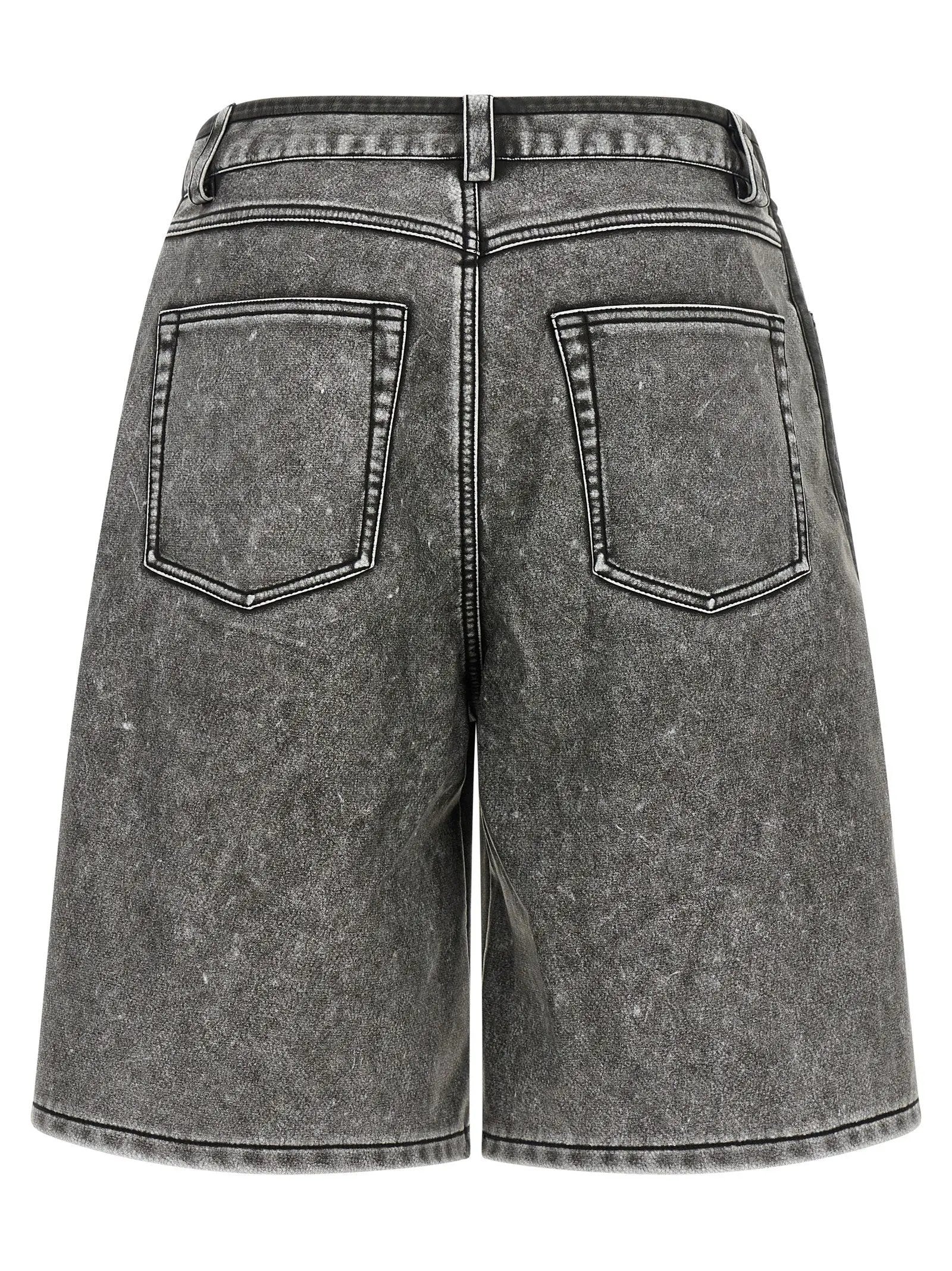 Diesel Gray Polyethylene Bermuda Shorts