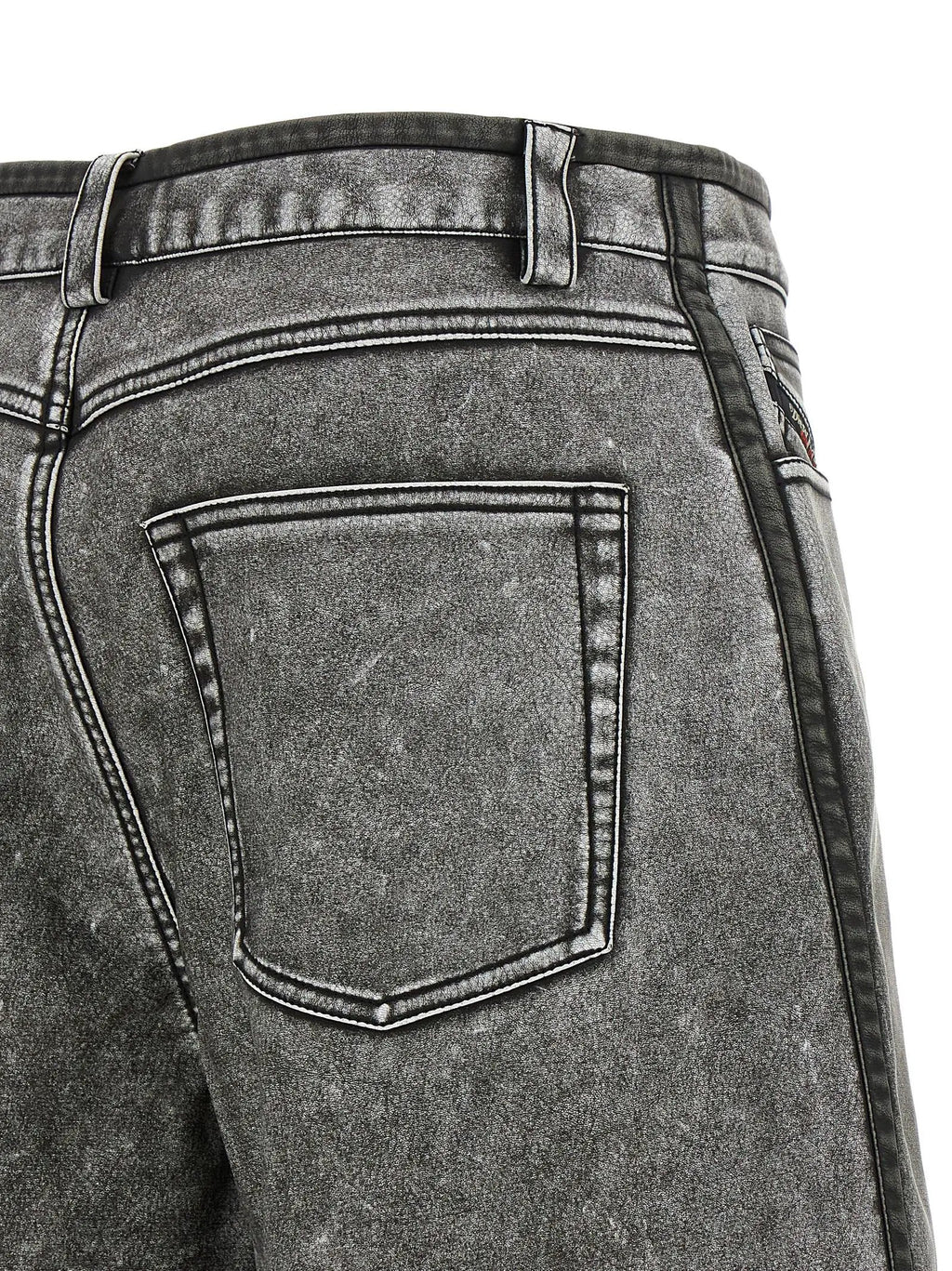 Diesel Gray Polyethylene Bermuda Shorts