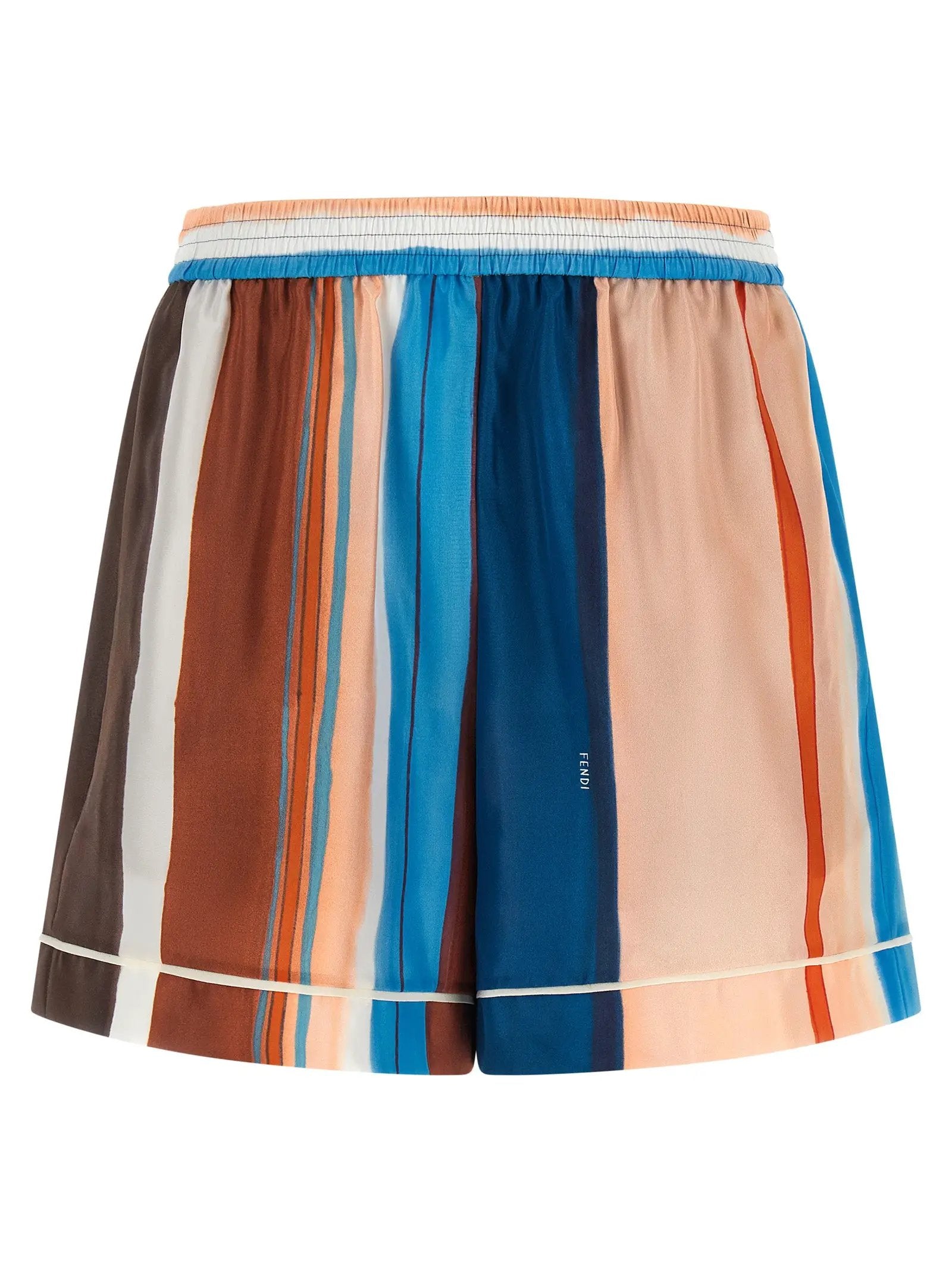 Short en soie multicolore Fendi