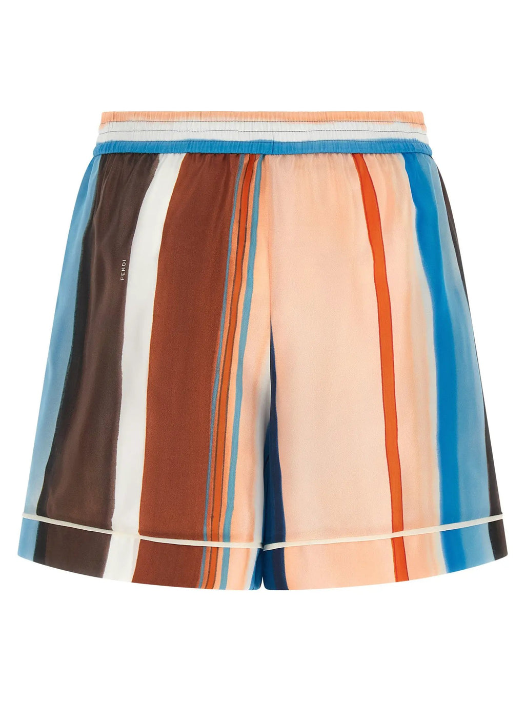 Short en soie multicolore Fendi