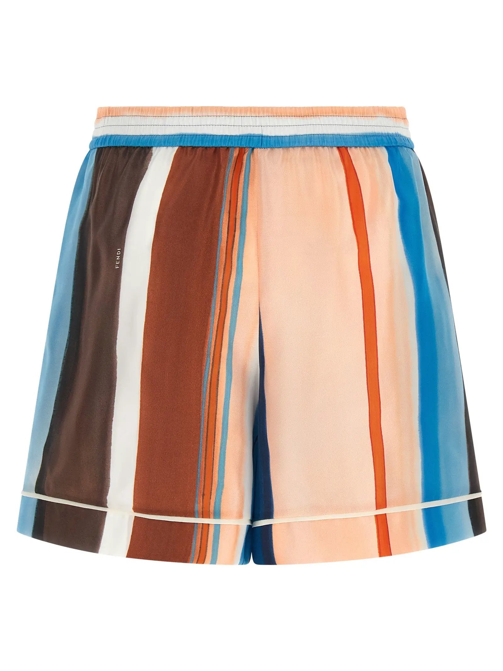 Short en soie multicolore Fendi