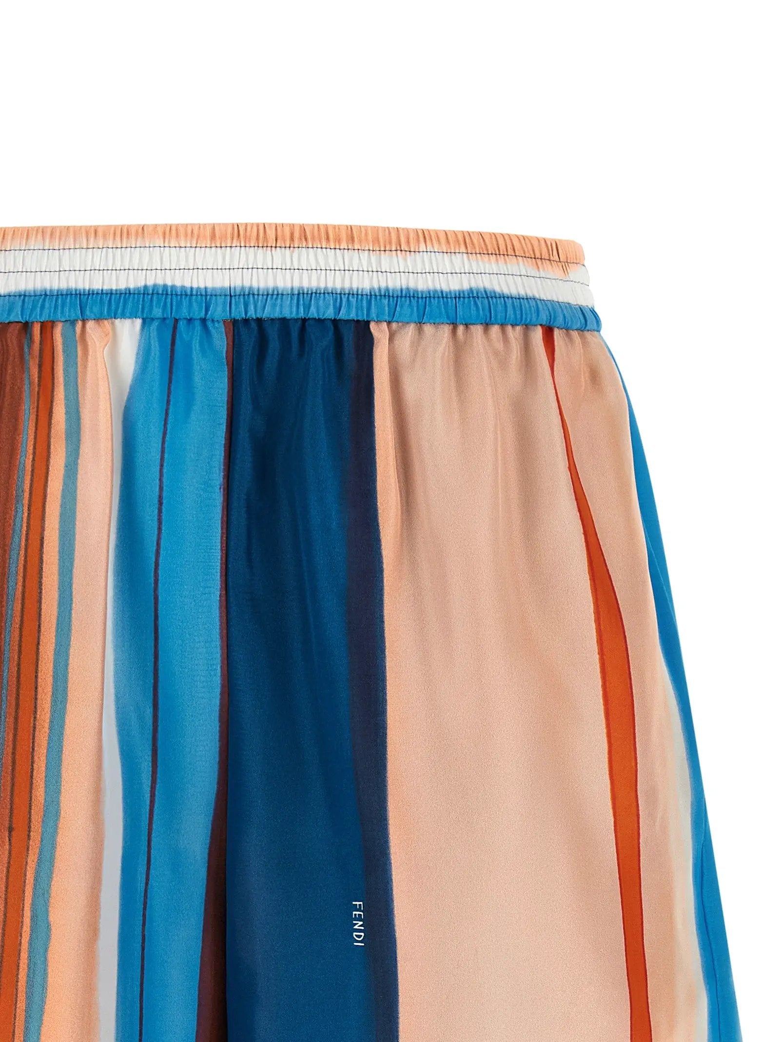 Short en soie multicolore Fendi