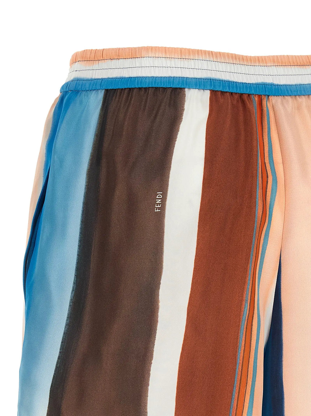 Short en soie multicolore Fendi