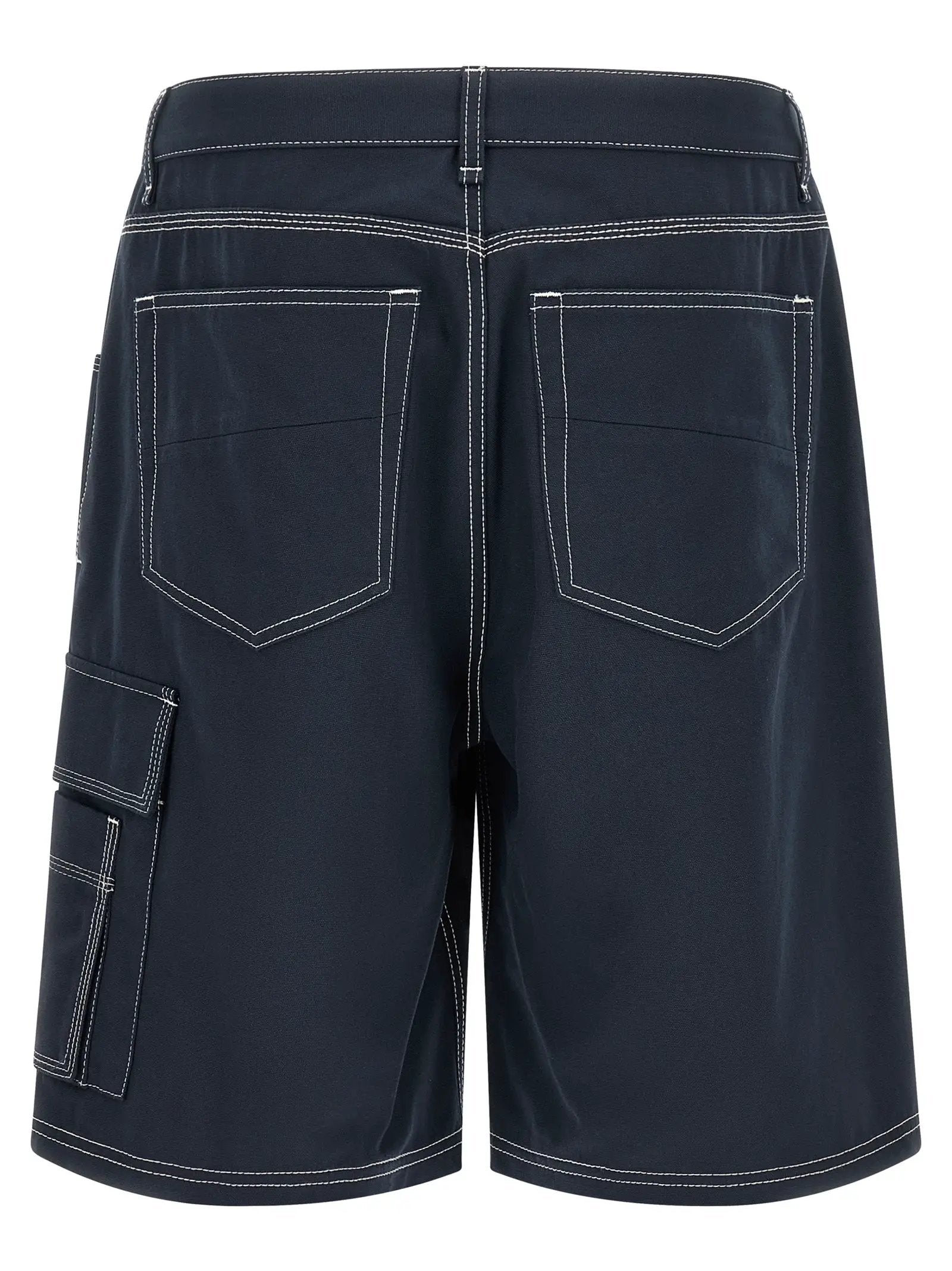 Short bermuda en coton bleu Fendi