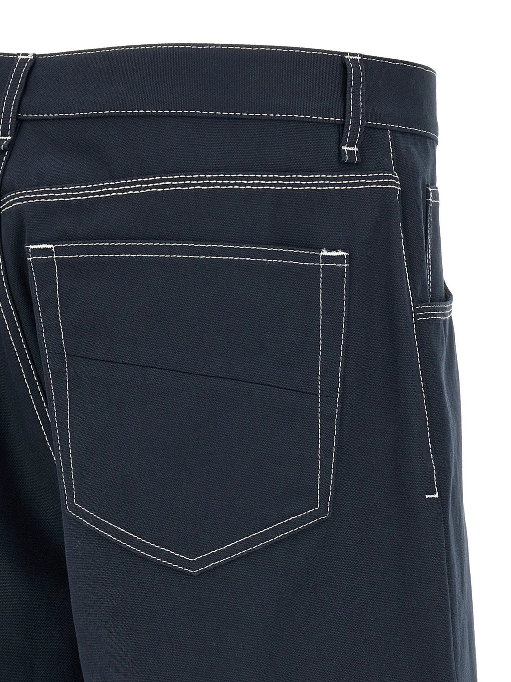 Short bermuda en coton bleu Fendi