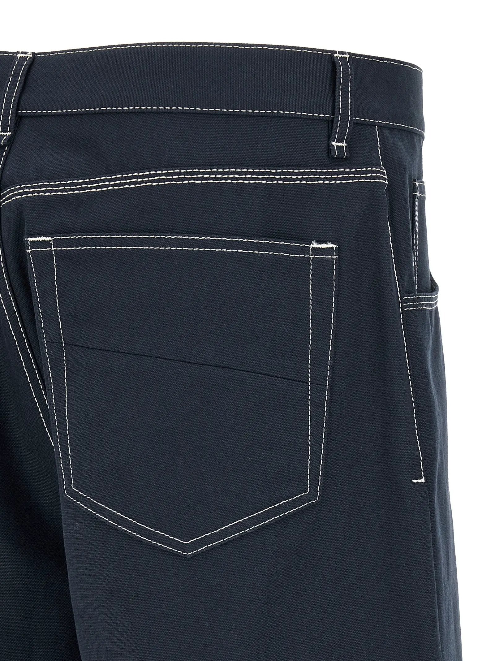 Short bermuda en coton bleu Fendi
