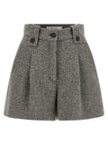 Golden Goose Gray Virgin Wool Bermuda Shorts