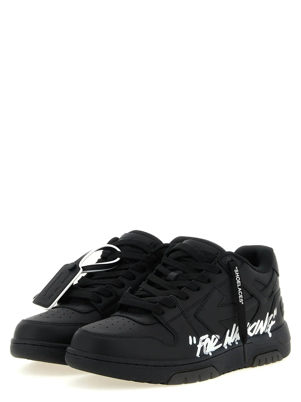 Off-White Bicolor Calfskin Low Top Sneakers