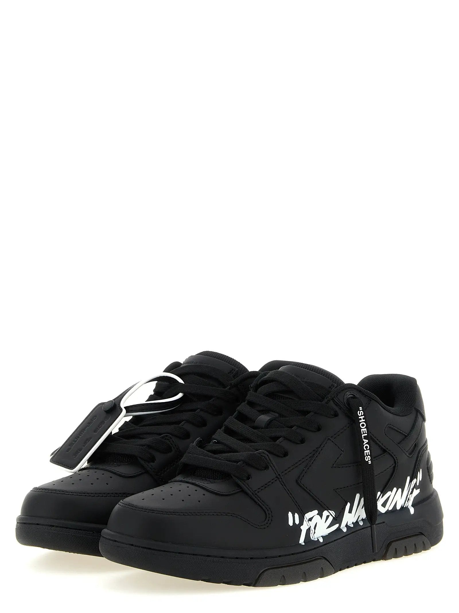 Off-White Bicolor Calfskin Low Top Sneakers