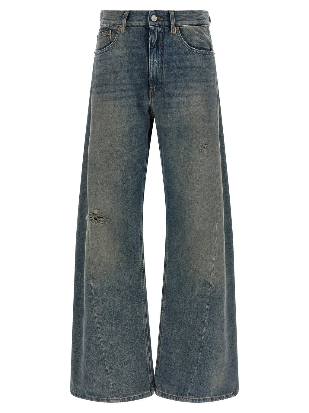 MM6 Maison Margiela Blue Cotton Jeans Denim