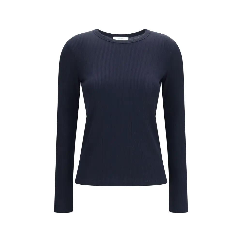 Sweat-shirt en lyocell bleu Max Mara