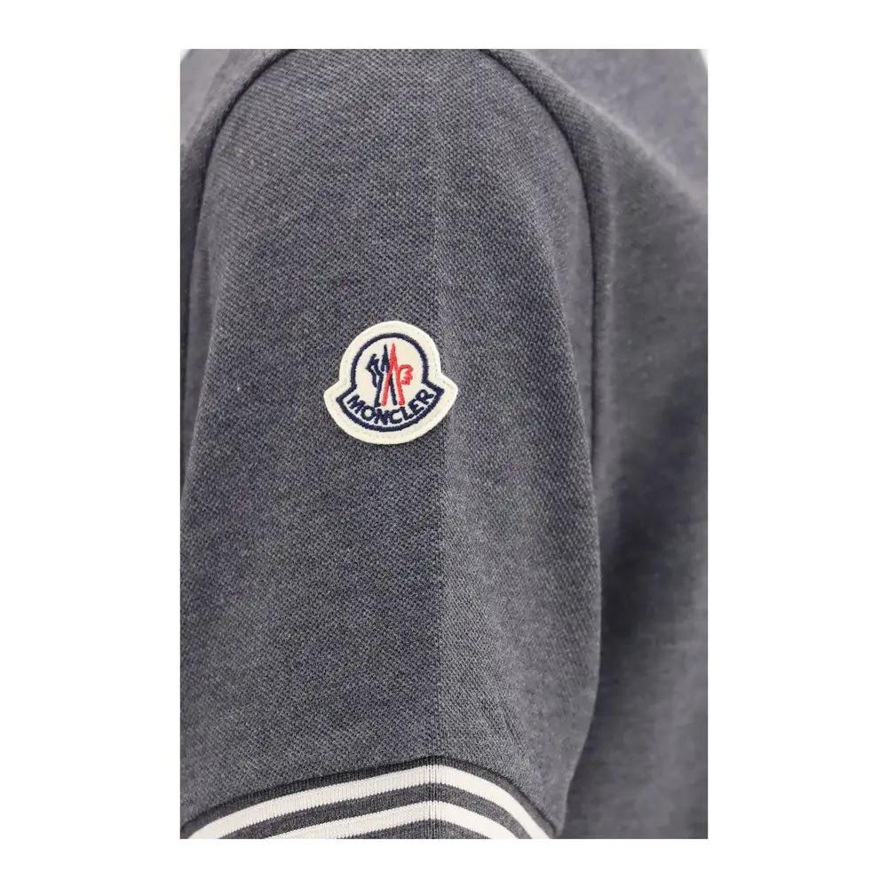 Polo Moncler en coton gris