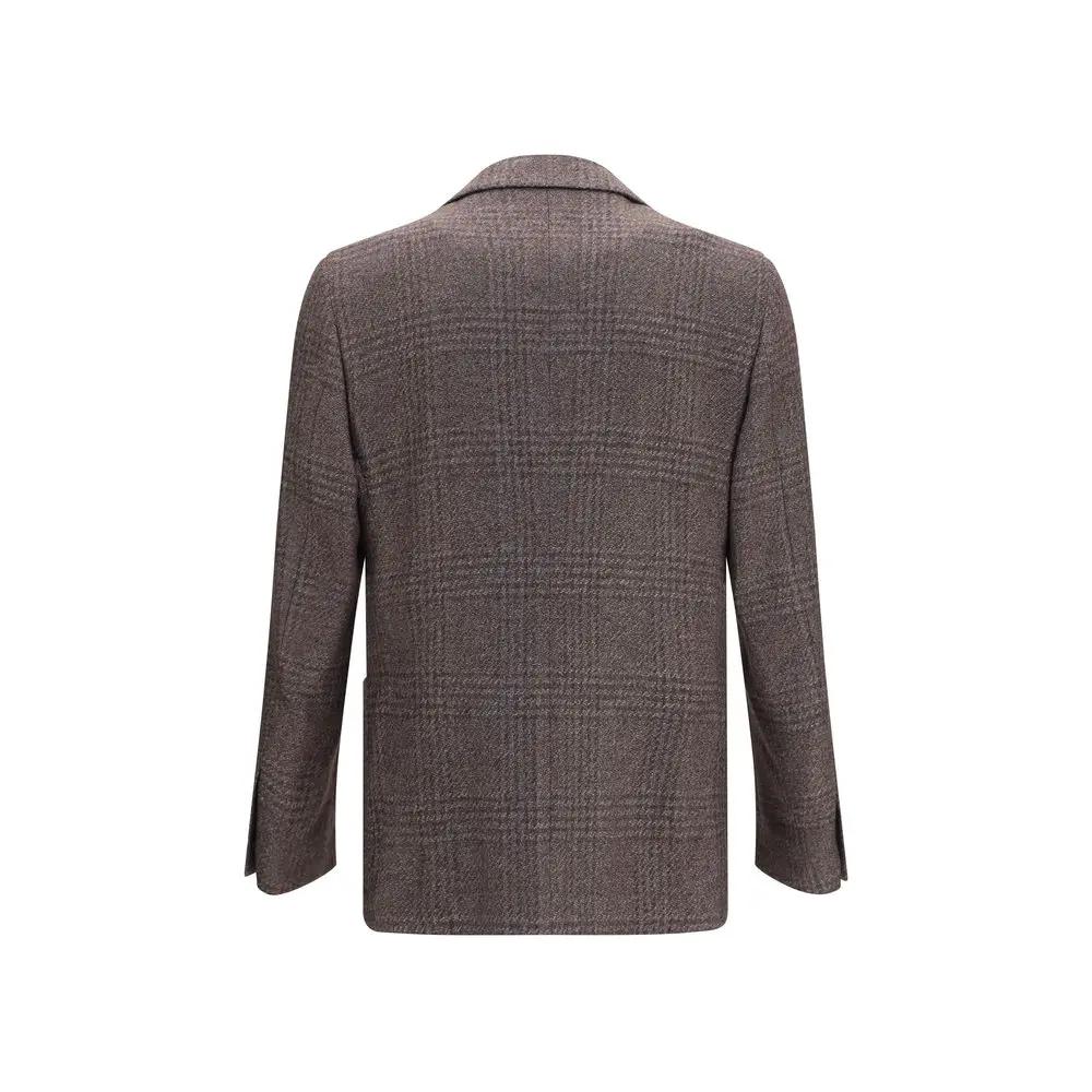 Blazer Lardini Oves Aries en laine marron