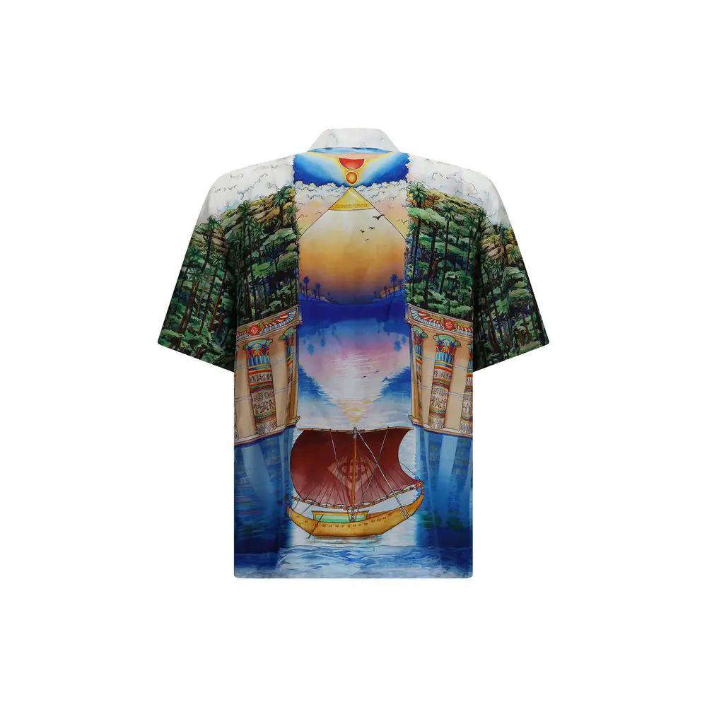 Chemise Casablanca à motif de soie multicolore