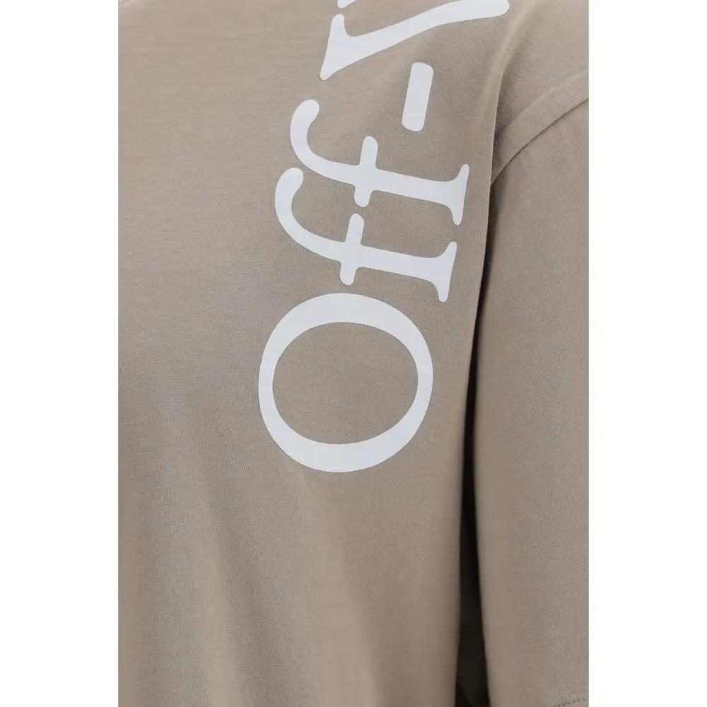 T-shirt en coton beige Off-White