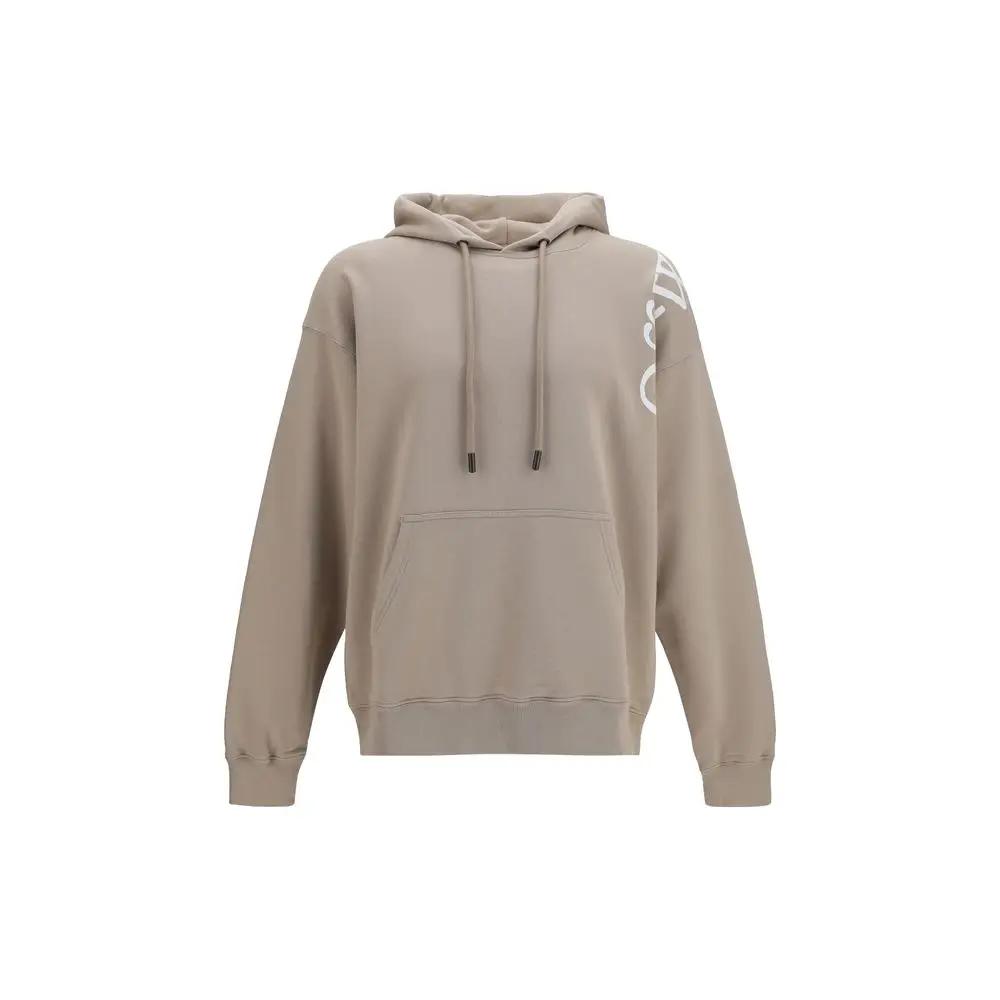 Sweat-shirt en coton beige Off-White