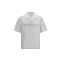 Chemise en coton blanc à motifs Off-White