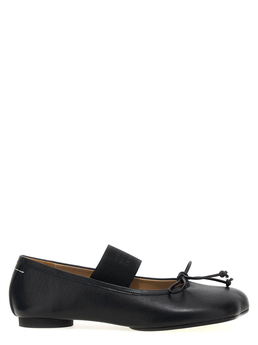 MM6 Maison Margiela Ballerines en cuir noir