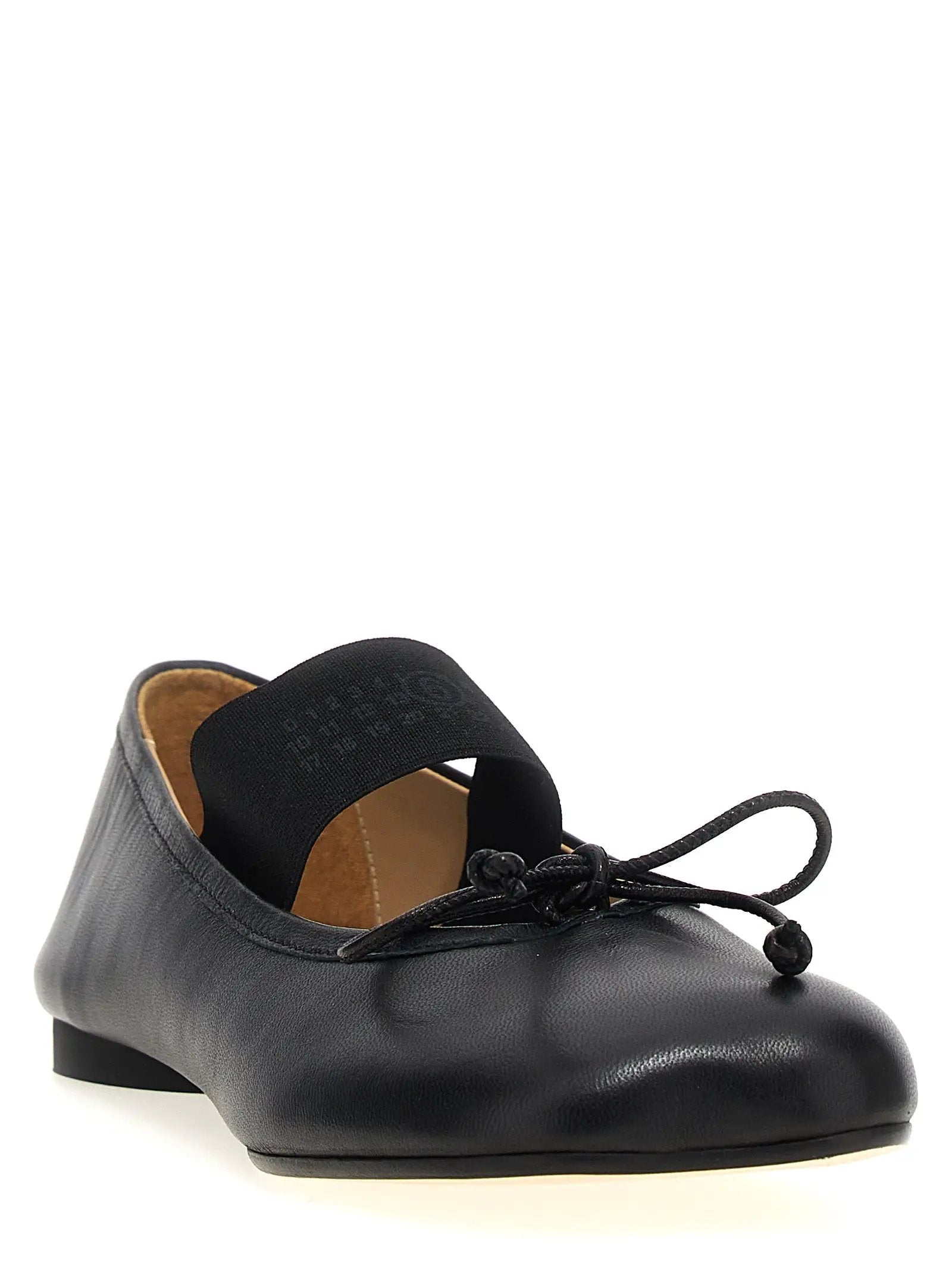 MM6 Maison Margiela Ballerines en cuir noir