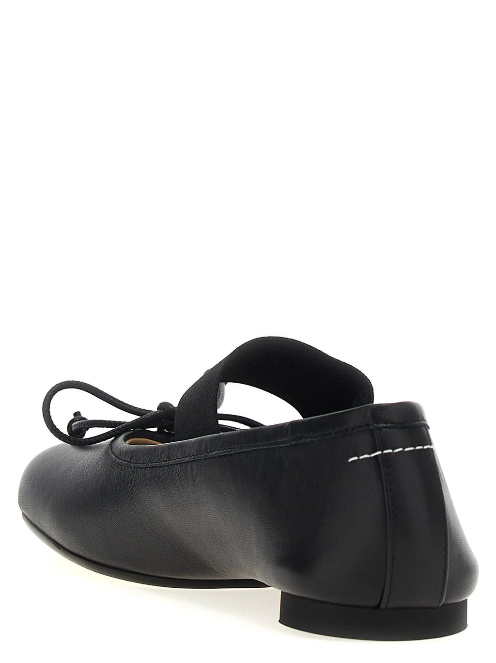 MM6 Maison Margiela Ballerines en cuir noir