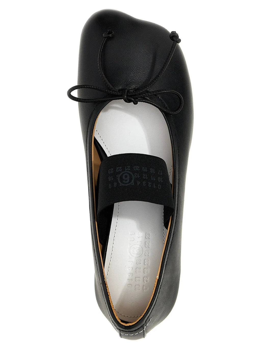 MM6 Maison Margiela Ballerines en cuir noir