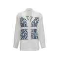 Max Mara White Silk Dress Shirt
