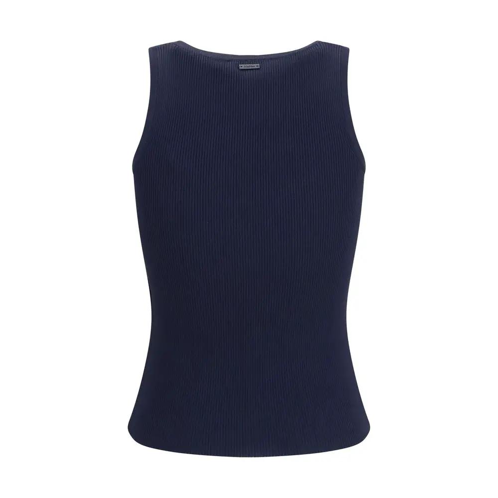 Max Mara Blue Viscose Tank Tops