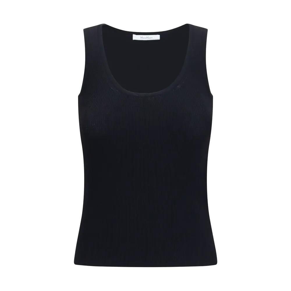 Max Mara Black Viscose Tank Tops