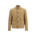 Lardini Beige Wool Oves Aries Full-Length Jacket