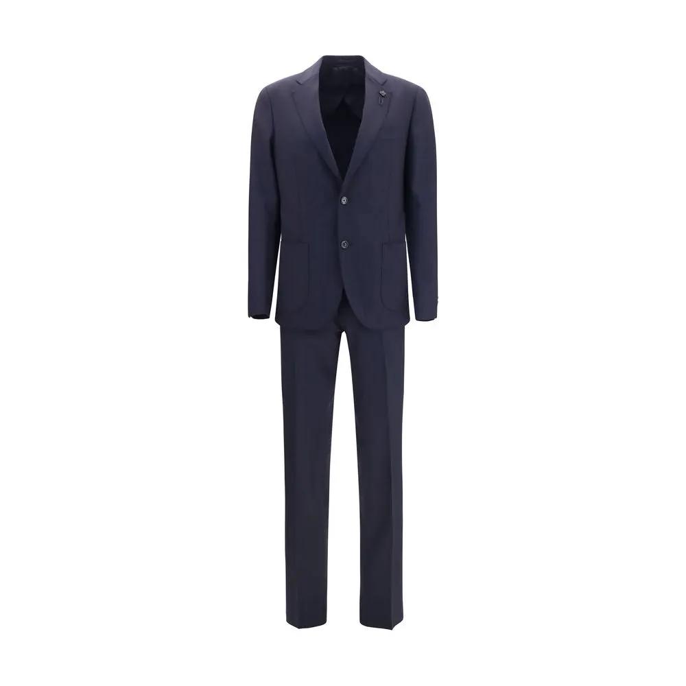 Lardini Blue Wool Oves Aries Two-Piece Suit