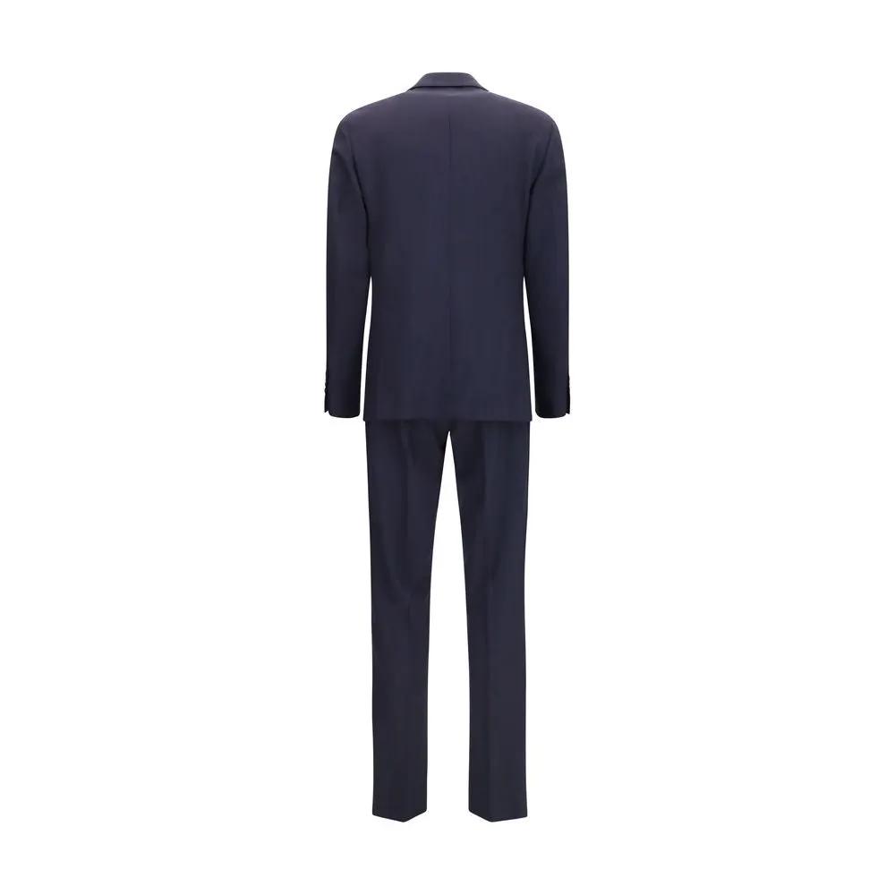 Lardini Blue Wool Oves Aries Two-Piece Suit