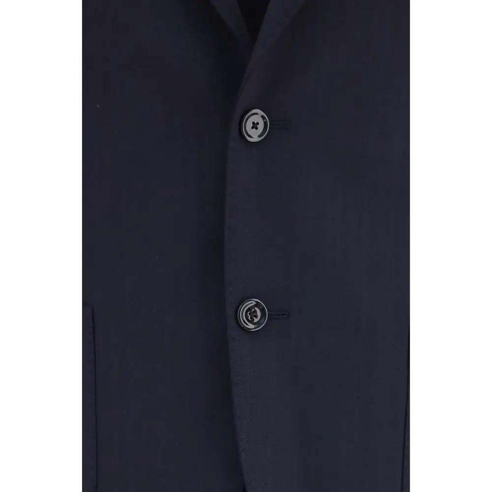 Lardini Blue Wool Oves Aries Two-Piece Suit
