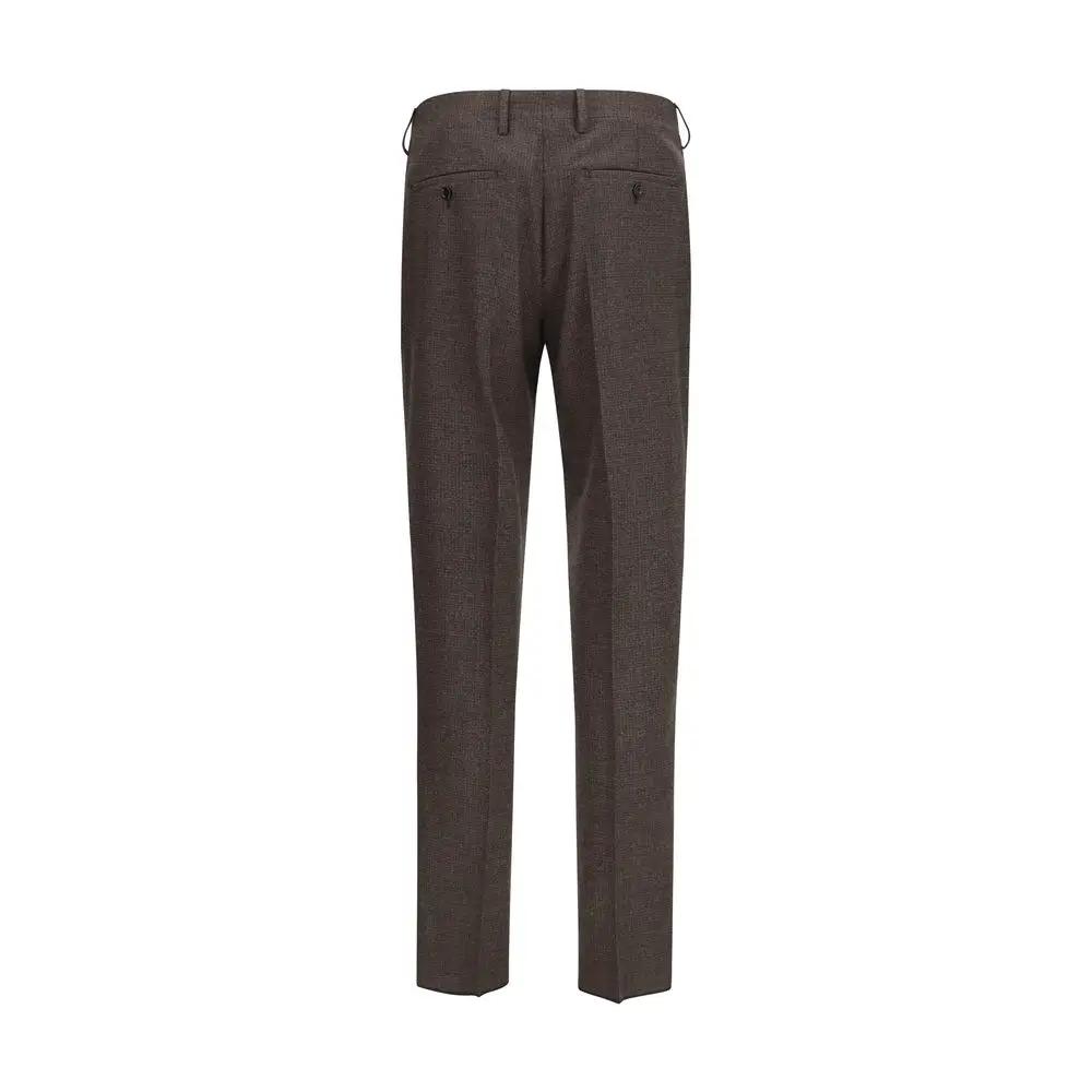 Lardini Brown Viscose Dress Pants