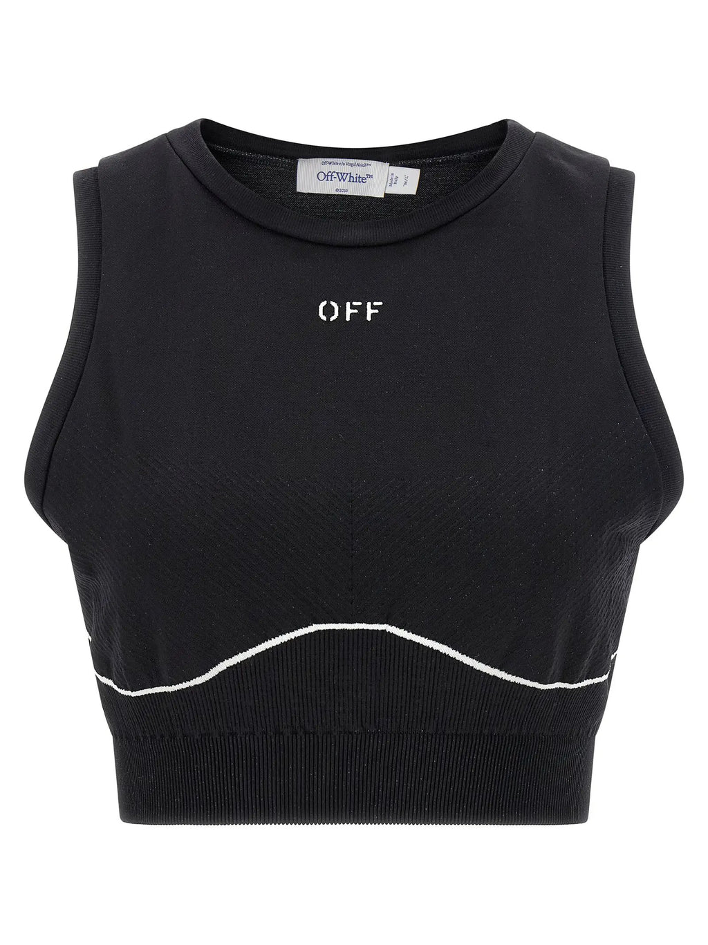 Off-White Black Polyamide Sport Bra